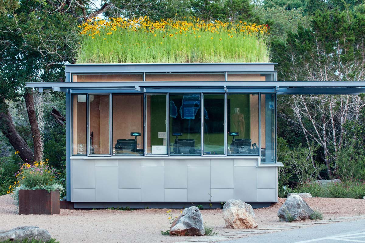 Admissions Kiosk with green roof