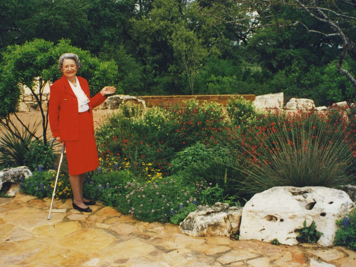 Lady Bird Johnson in May 1995.