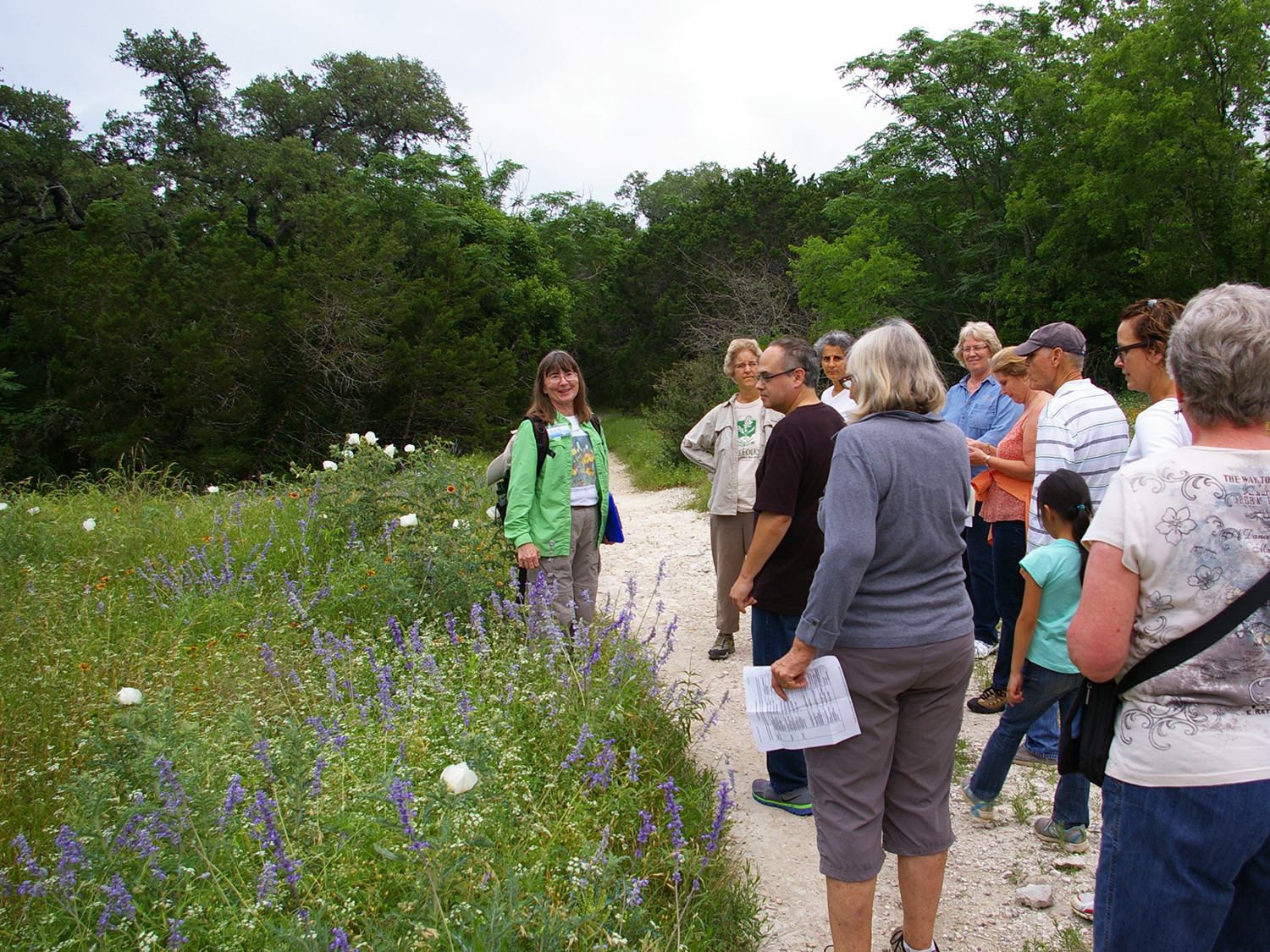 Native Wildflower Week tour with Minnette, 2015