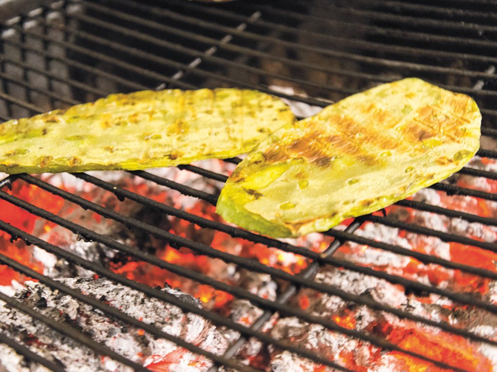 grilling prickly pear paddles