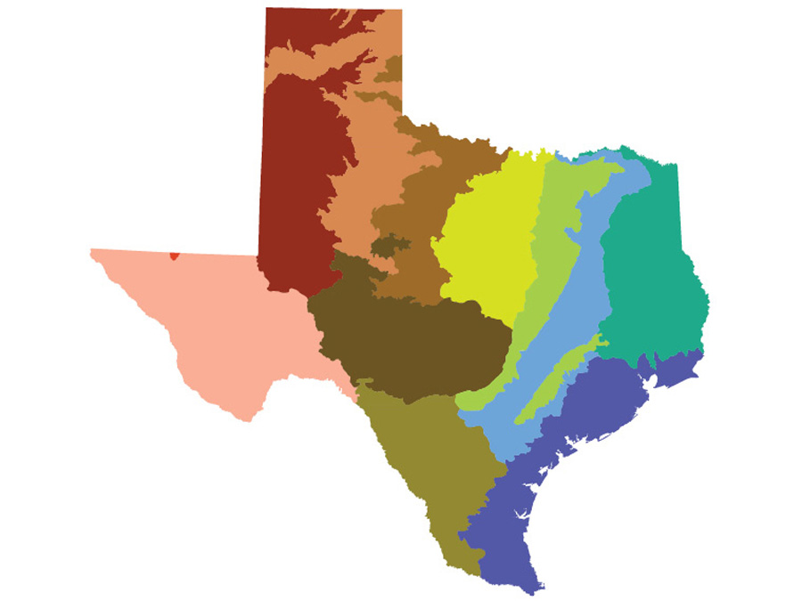 Texas ecoregion map